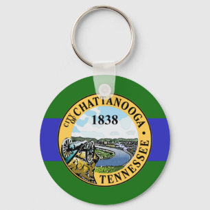 Flag of Chattanooga, Tennessee Key Ring