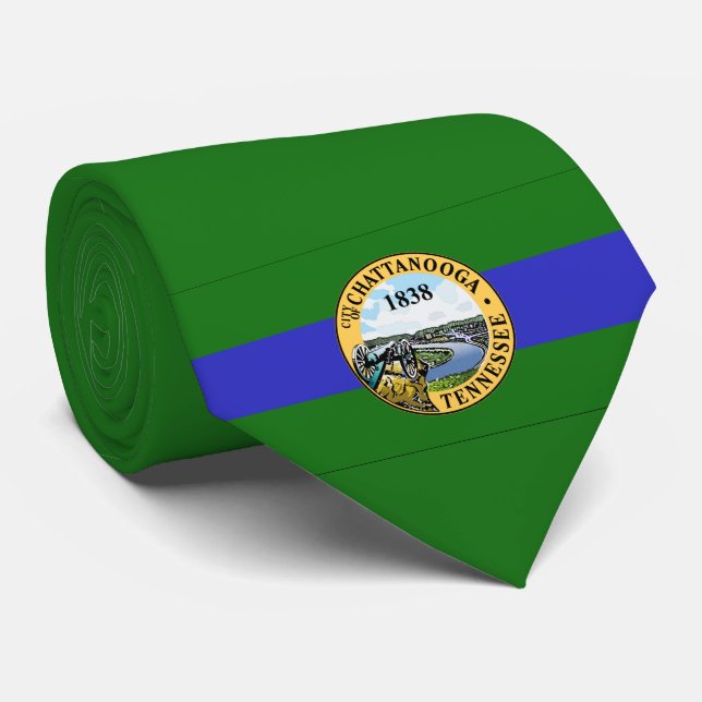 Flag of Chattanooga (Tennessee) Tie (Rolled)