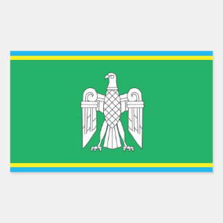 Flag of Chernivtsi Oblast, Ukraine Rectangular Sticker