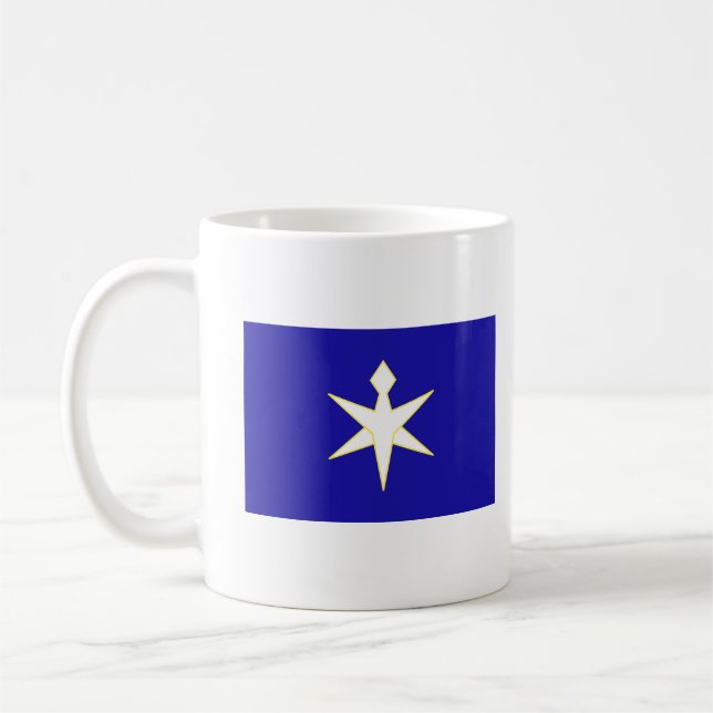 Flag of Chiba Prefecture, Japan Coffee Mug (Left)