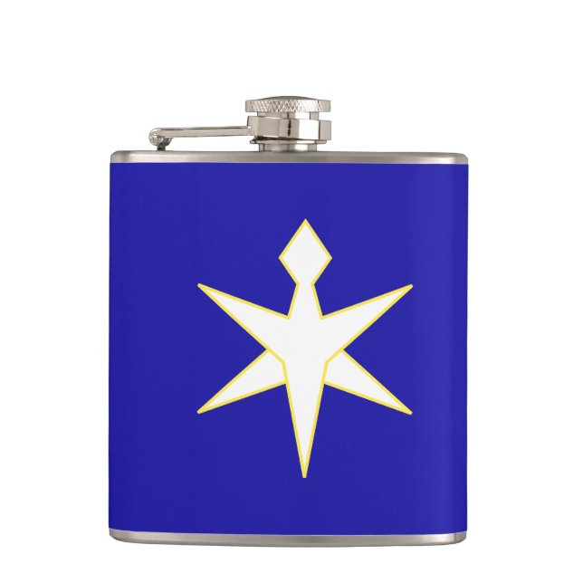 Flag of Chiba Prefecture, Japan Hip Flask (Front)