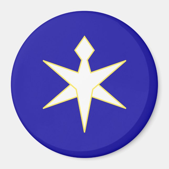 Flag of Chiba Prefecture, Japan Magnet (Front)