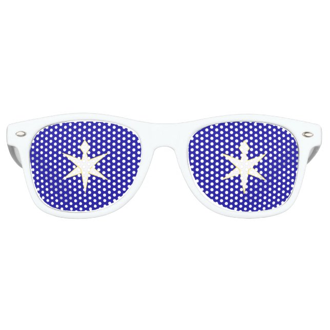 Flag of Chiba Prefecture, Japan Retro Sunglasses (Front)