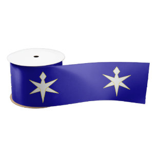 Flag of Chiba Prefecture, Japan Satin Ribbon
