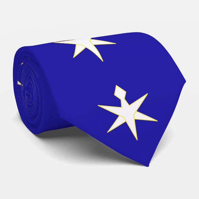 Flag of Chiba Prefecture, Japan Tie (Rolled)