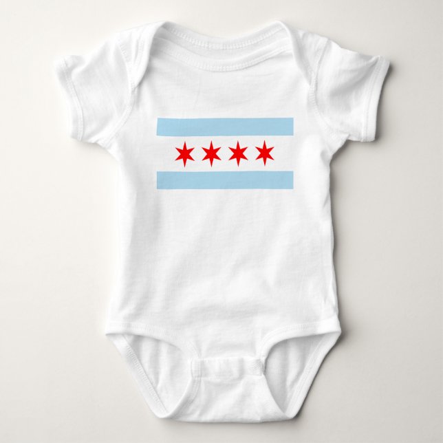 Flag of Chicago Baby Bodysuit (Front)