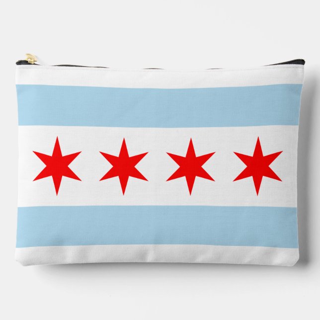 Flag of Chicago, Illinois  Accessory Pouch (Front)