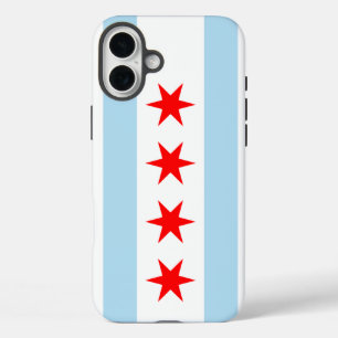 Flag of Chicago, Illinois  iPhone 16 Plus Case