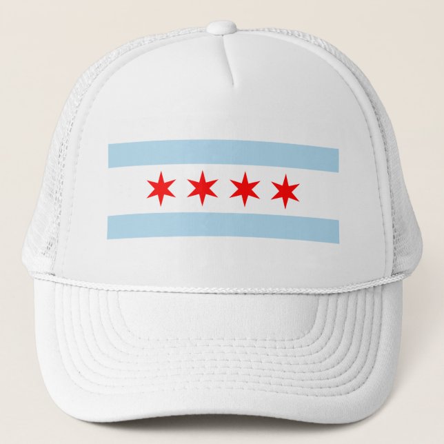 Flag of Chicago, Illinois Hat (Front)