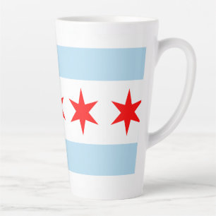 Flag of Chicago, Illinois  Latte Mug