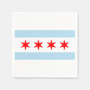 Flag of Chicago, Illinois Napkin