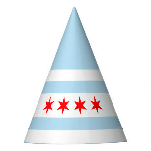 Flag of Chicago, Illinois  Party Hat