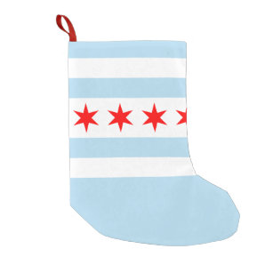 Flag of Chicago, Illinois Small Christmas Stocking