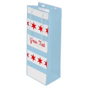 Flag of Chicago, Illinois Wine Gift Bag