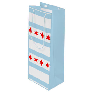 Flag of Chicago, Illinois Wine Gift Bag