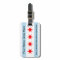 Flag of Chicago Luggage Tag w/ leather strap