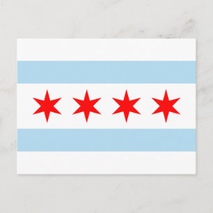Flag of Chicago Postcards
