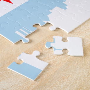 Flag of Chicago Skyline Puzzle