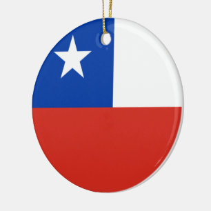Flag of Chile Ceramic Ornament