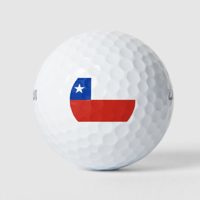 Flag of Chile Golf Balls (Front)
