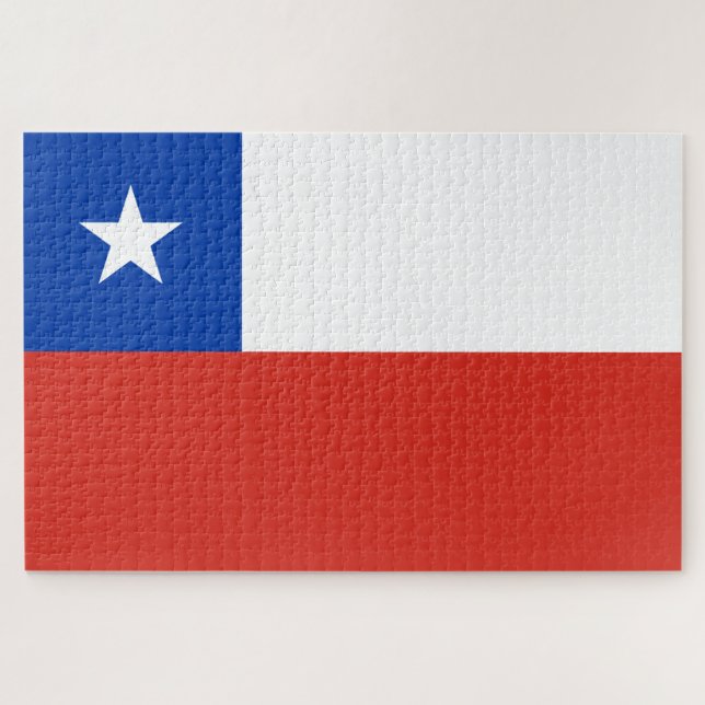 Flag of Chile Jigsaw Puzzle (Horizontal)