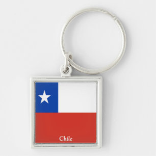 Flag of Chile Key Ring
