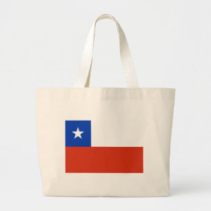 Flag of Chile Large Tote Bag