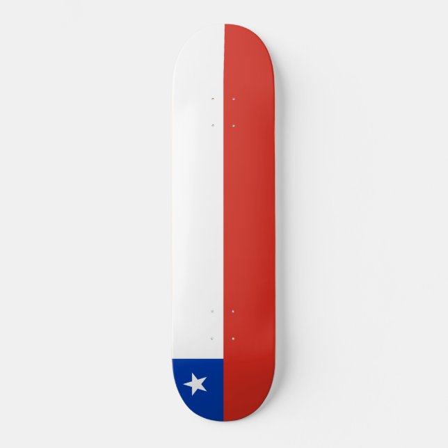 Flag of Chile Skateboard (Front)