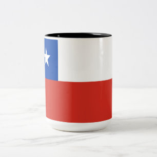 Flag of Chile Two-Tone Coffee Mug