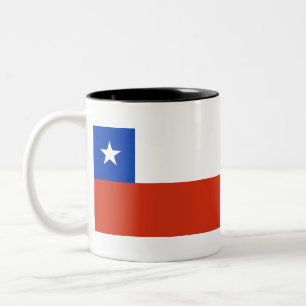 Flag of Chile Two-Tone Coffee Mug