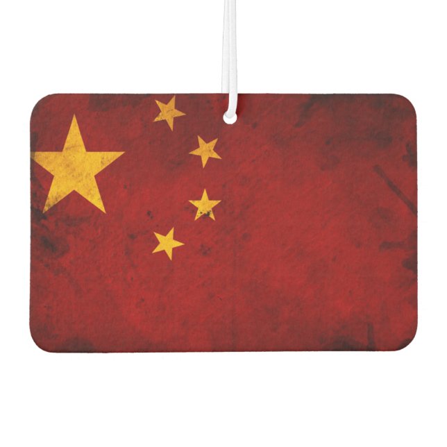 Flag Of China Car Air Freshener (Front)