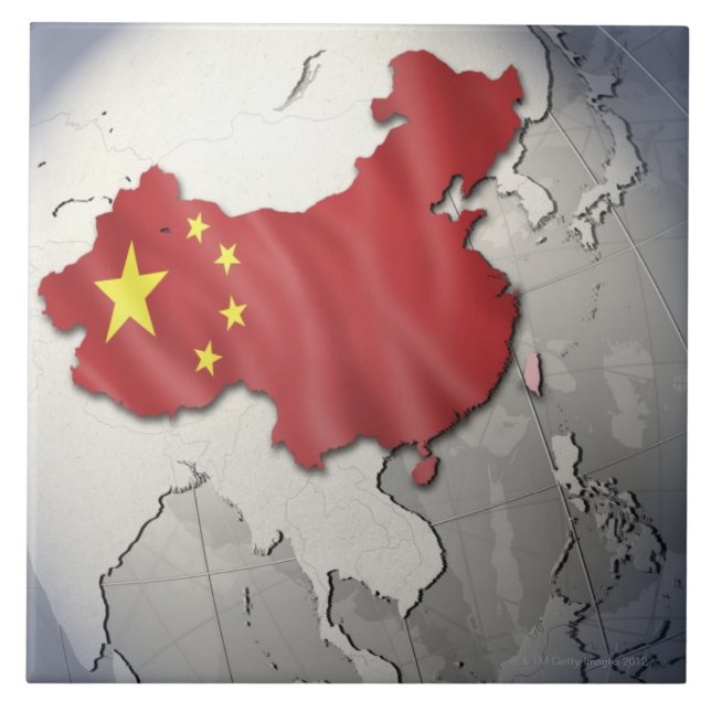 Flag of China Ceramic Tile (Front)