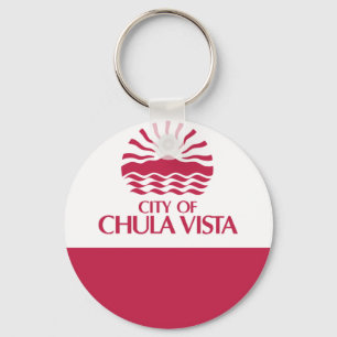 Flag of Chula Vista, California Key Ring