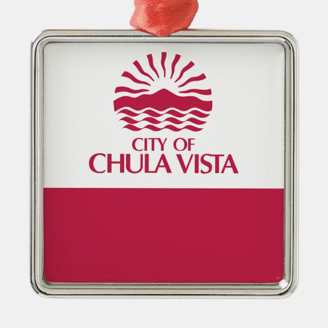Flag of Chula Vista (California) Metal Ornament (Front)