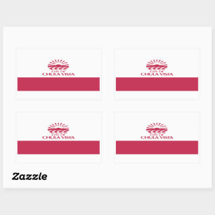 Flag of Chula Vista, California Rectangular Sticker