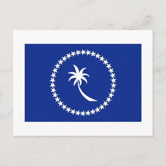 Flag of Chuuk Postcard (Front)