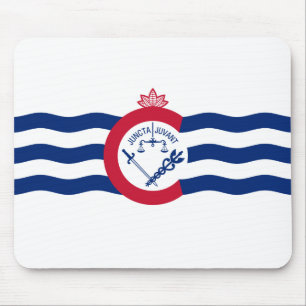 Flag of Cincinnati (Ohio) Mouse Pad
