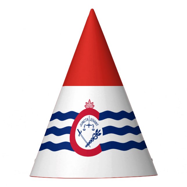 Flag of Cincinnati, Ohio Party Hat (Front)