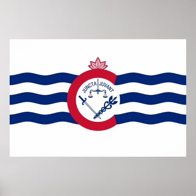 Flag of Cincinnati (Ohio) Poster (Front)