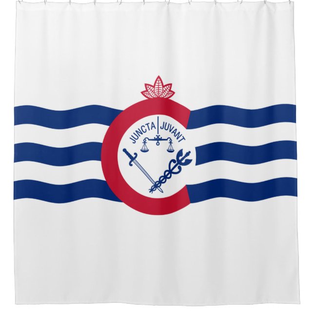 Flag of Cincinnati (Ohio) Shower Curtain (Front)