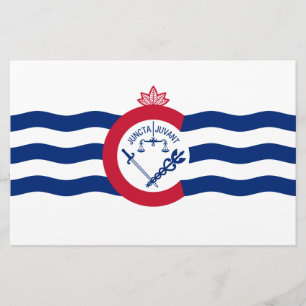 Flag of Cincinnati (Ohio) Stationery