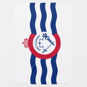 Flag of Cincinnati, Ohio Swaddle Blanket