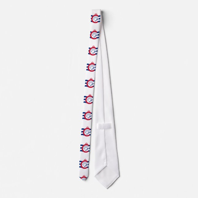 Flag of Cincinnati, Ohio Tie (Back)