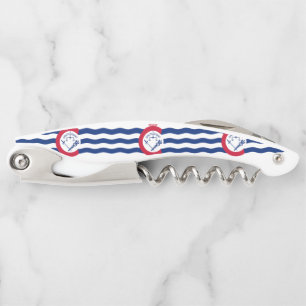 Flag of Cincinnati, Ohio Waiter's Corkscrew