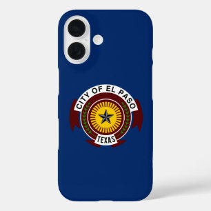 Flag of City of El Paso, Texas iPhone 16 Case