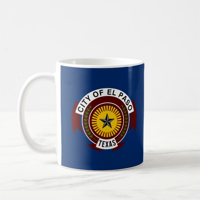 Flag of City of El Paso, Texas Coffee Mug (Left)