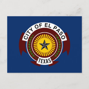 Flag of City of El Paso, Texas Postcard