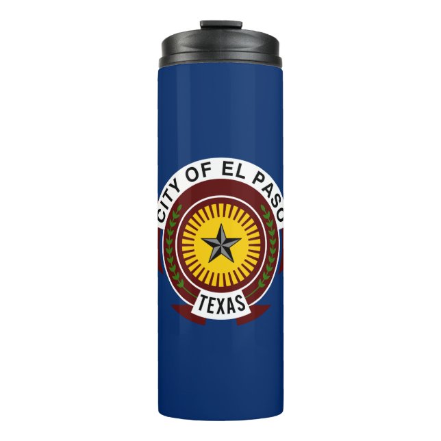 Flag of City of El Paso, Texas Thermal Tumbler (Front)