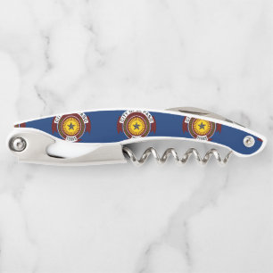 Flag of City of El Paso, Texas Waiter's Corkscrew