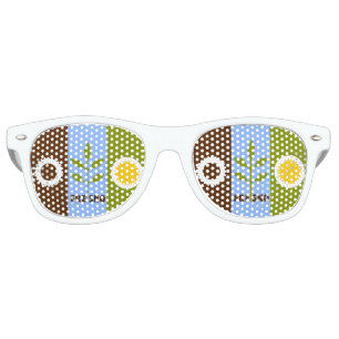 Flag of city of Fresno, California Retro Sunglasse Sunglasses